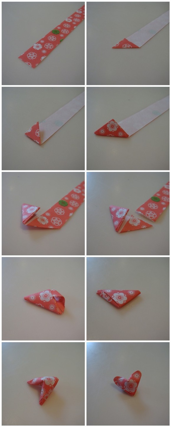 Сердечко оригами на День Святого Валентина