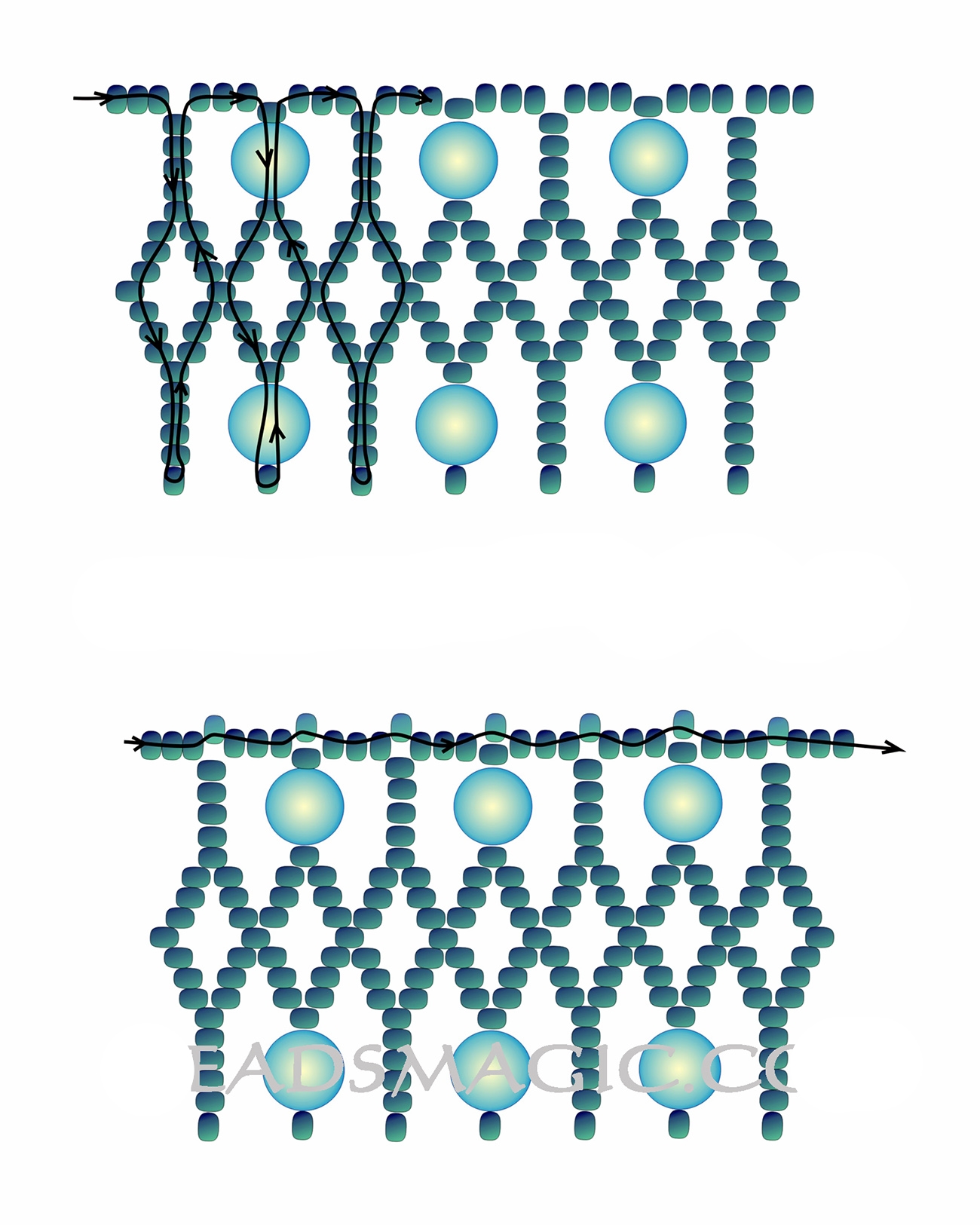 Схема ожерелья