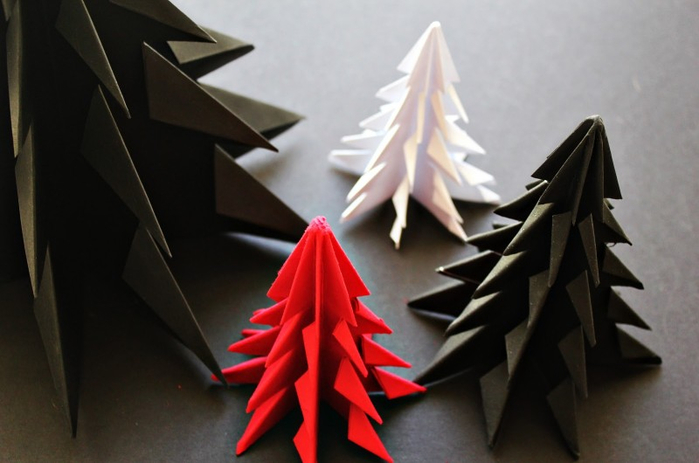 елка оригами
