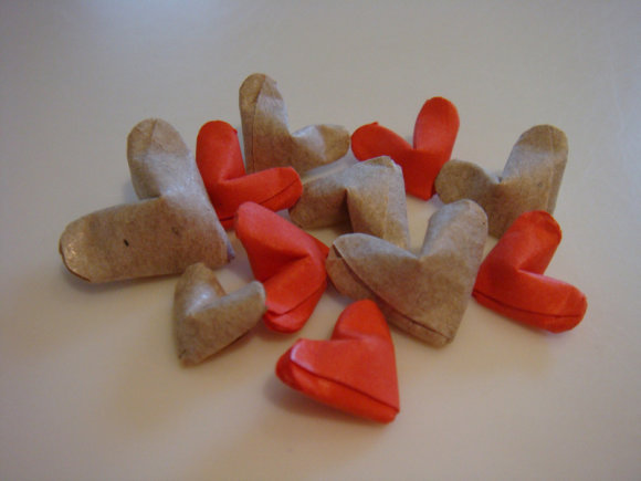 Сердечко оригами на День Святого Валентина