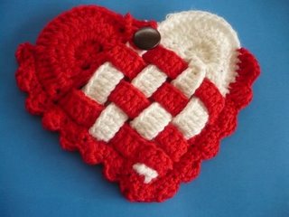 вязаное сердце